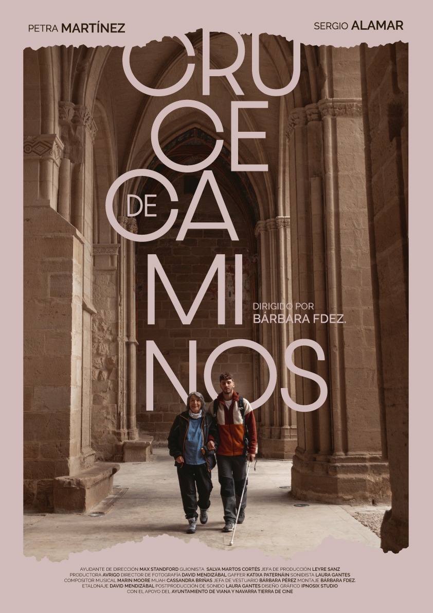 Cruce de Caminos, poster del cortometraje dirigido por Bárbara Fernández