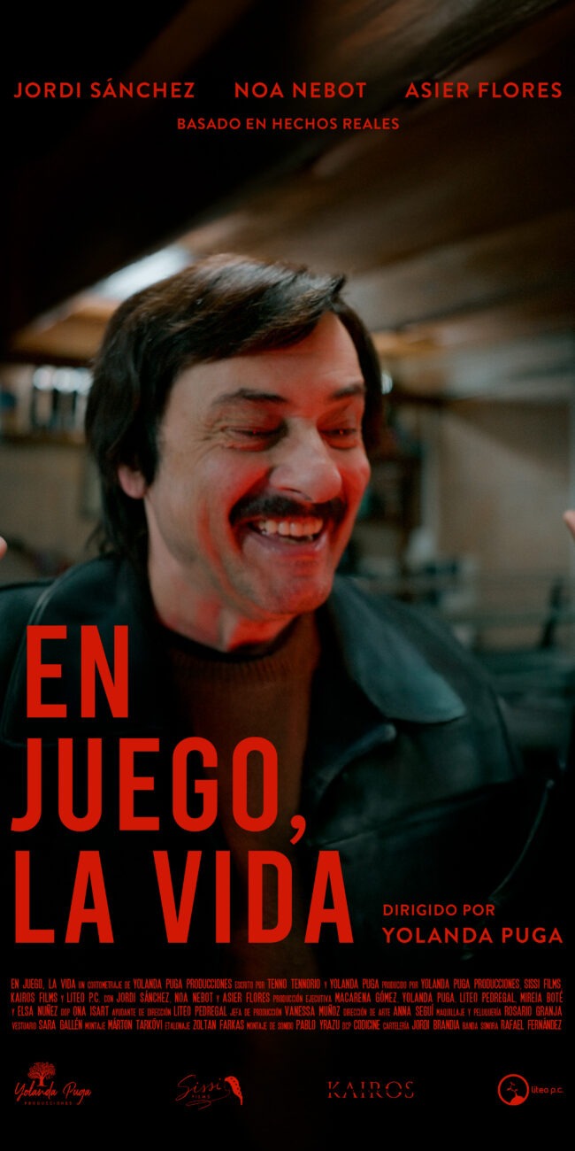En juego, la vida | Cartel cortometraje | Catálogo Lack of Coffee Studio